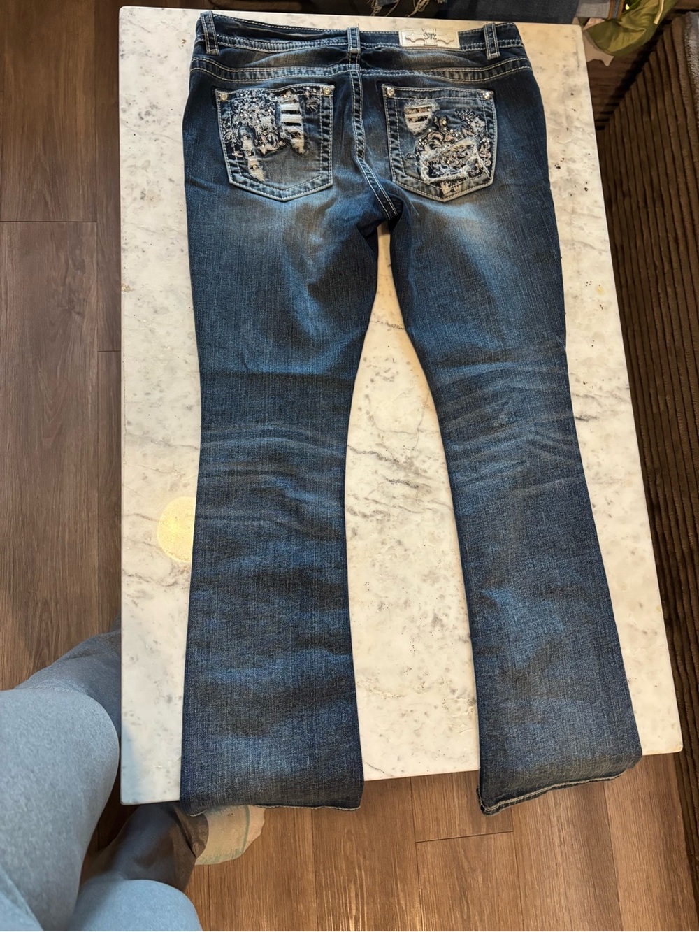 Miss Me Women's Bootcut Jeans in Dark Blue Wash - Picture 2 of 2